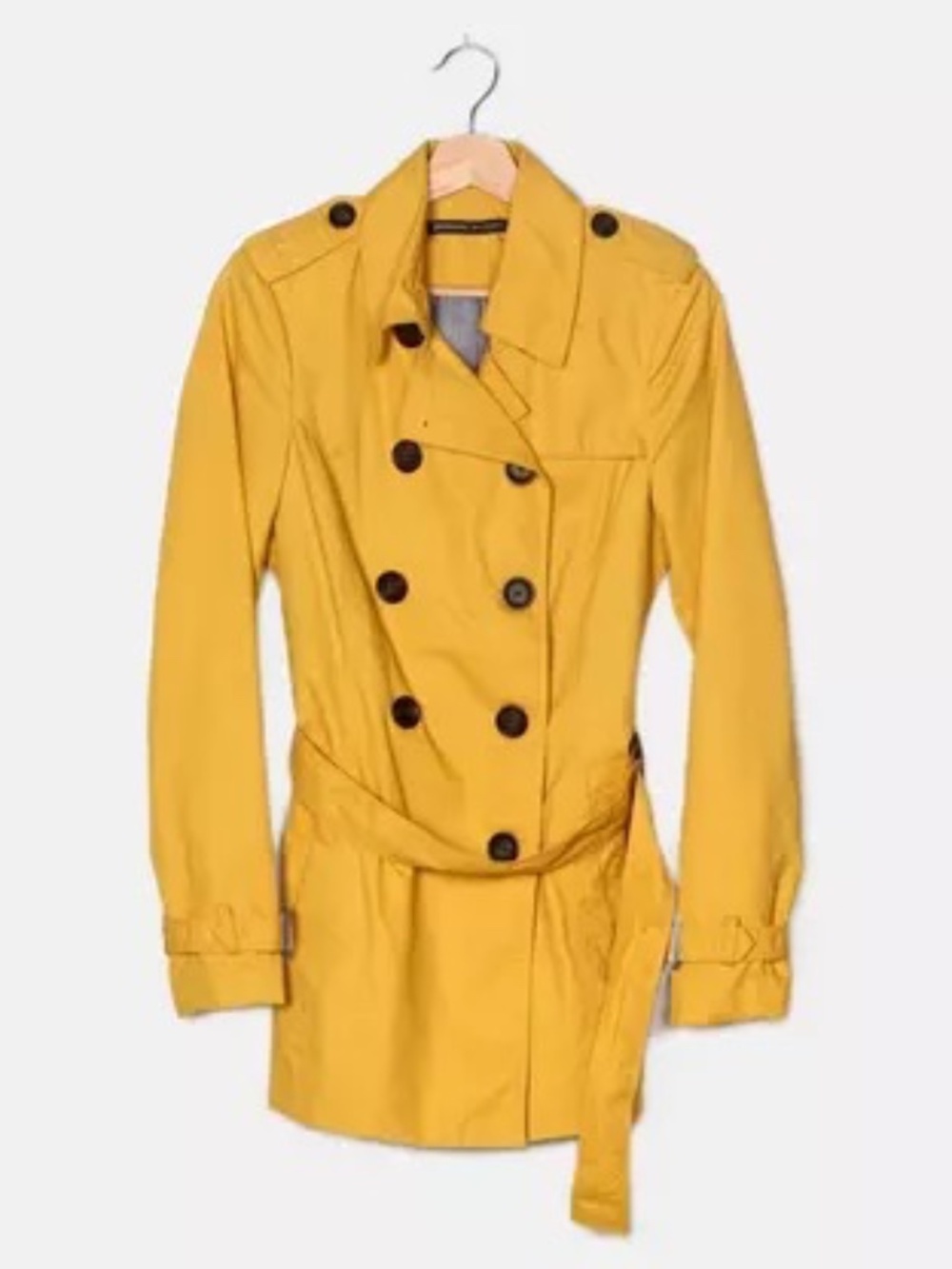 Stradivarius yellow trench S